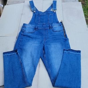 Blue jeans overalls